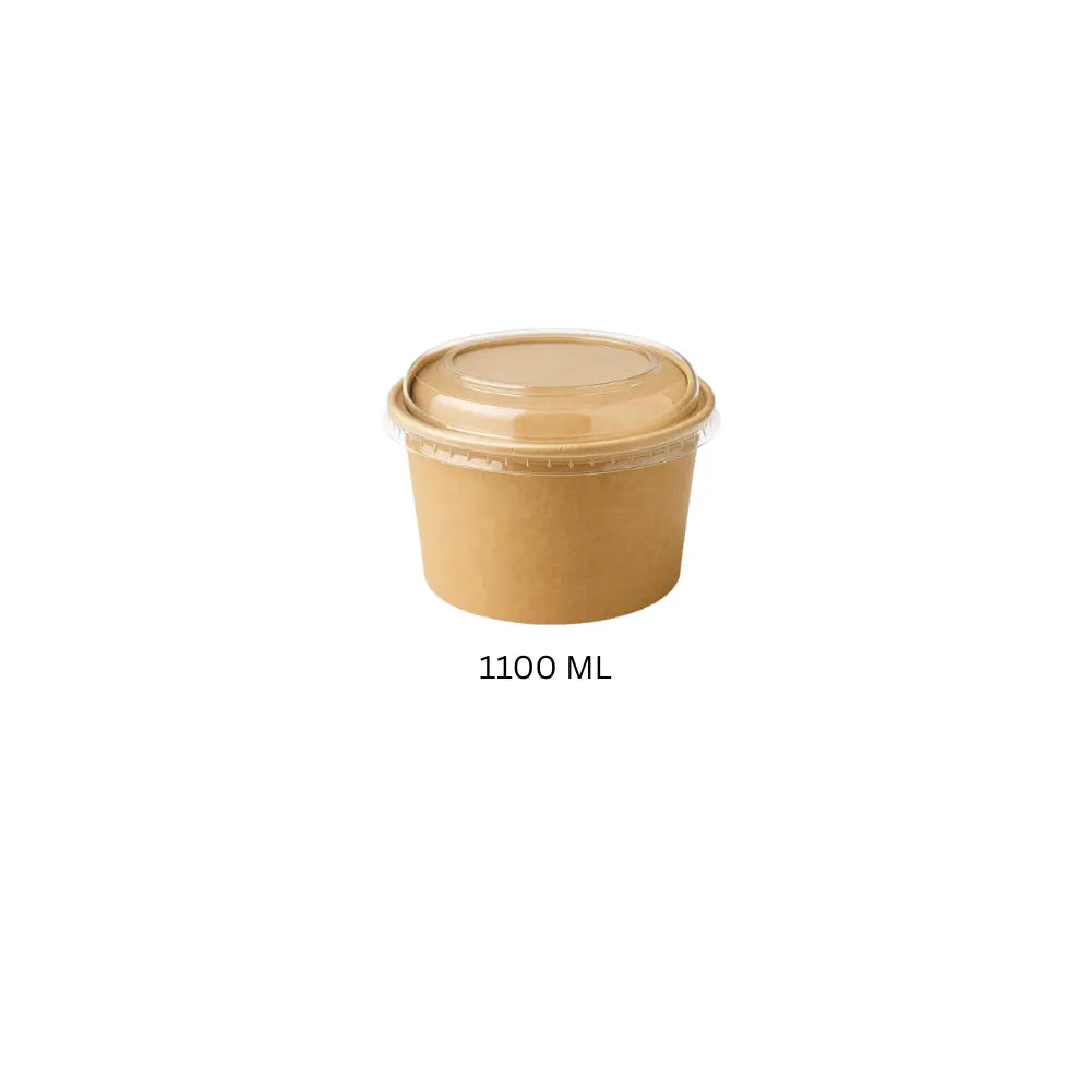 KRAFT, ROUND + LID