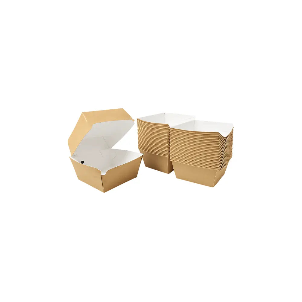 KRAFT, BURGER BOX CKB (25 PCS)