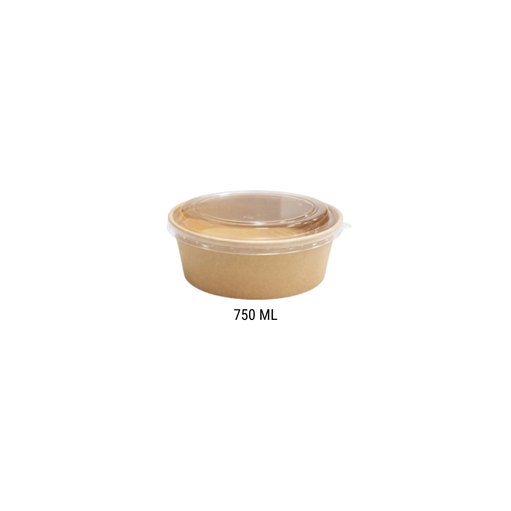 KRAFT, BOWL +LID (25 PCS)