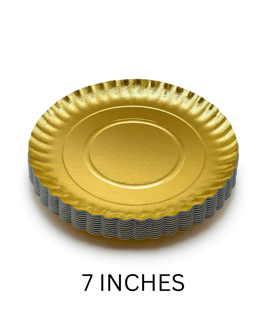 PAPER TRAY ROUND GOLDEN  HD