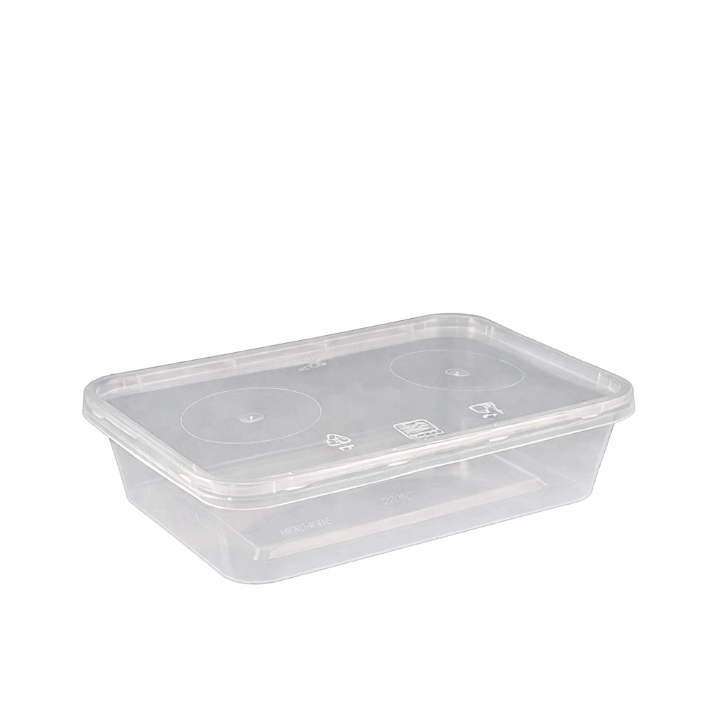 M/W, 1000 ML, RECT, CLEAR W LID (1*10 PCS)