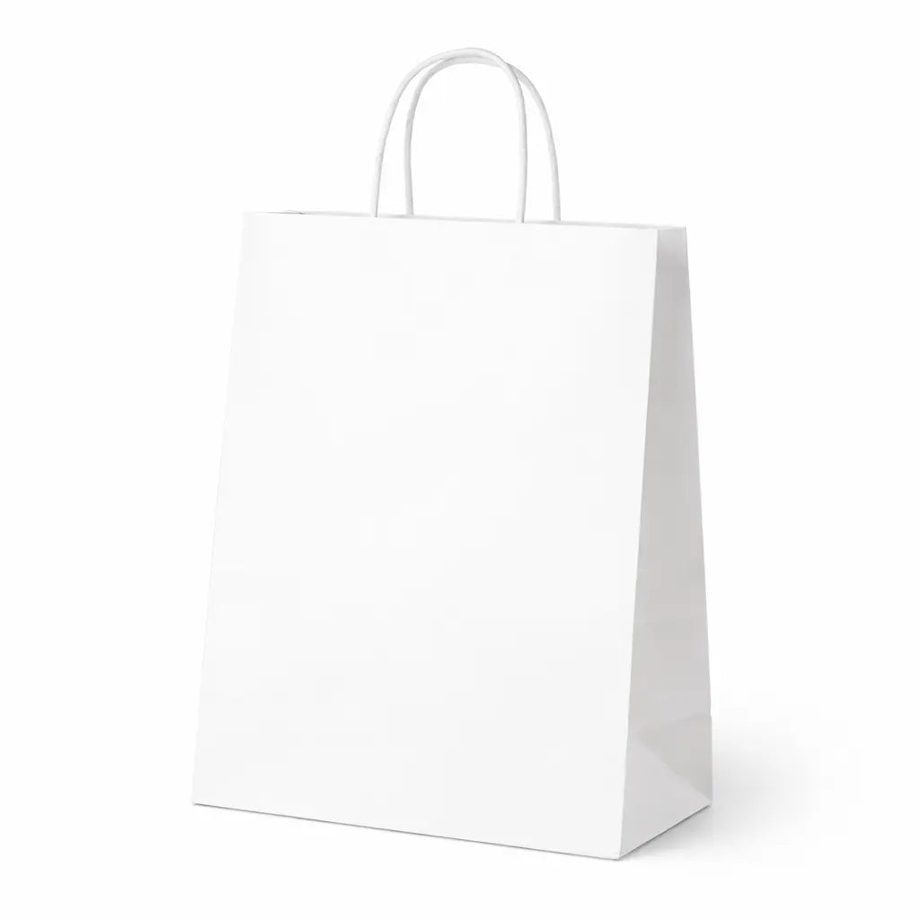 PAPER BAG , WHITE (25 PCS)