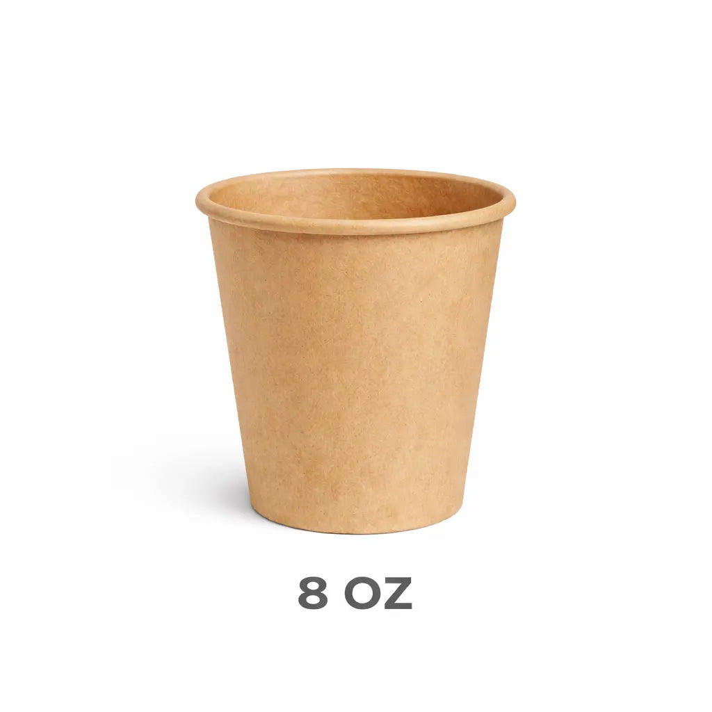 PAPER CUP,  KRAFT (50 PCS)