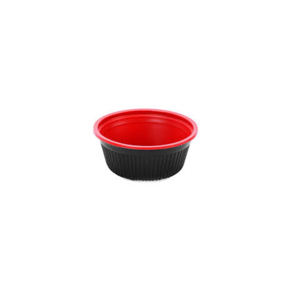 M/W, RED AND BLACK, 450 ML, BOWL -AJ450 (10 PCS)