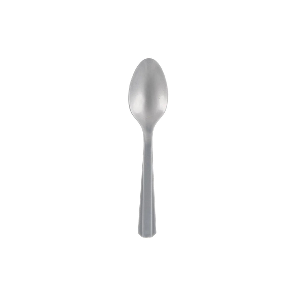 PLASTIC SPOON, SILVER, MINI (1*36 PCS)