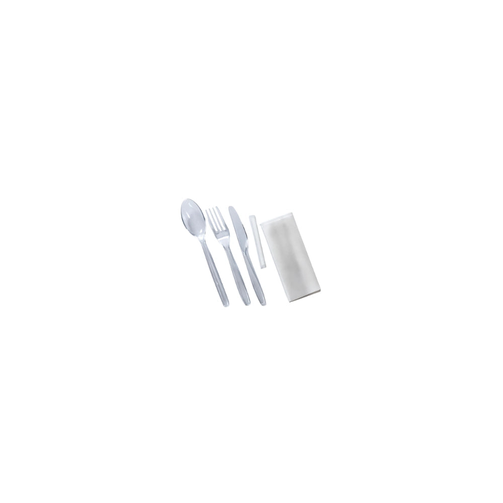 CLEAR CUTLERY  1*5 ITEMS (10 PKT)