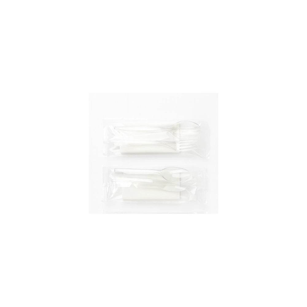CLEAR CUTLERY  1*5 ITEMS (10 PKT)