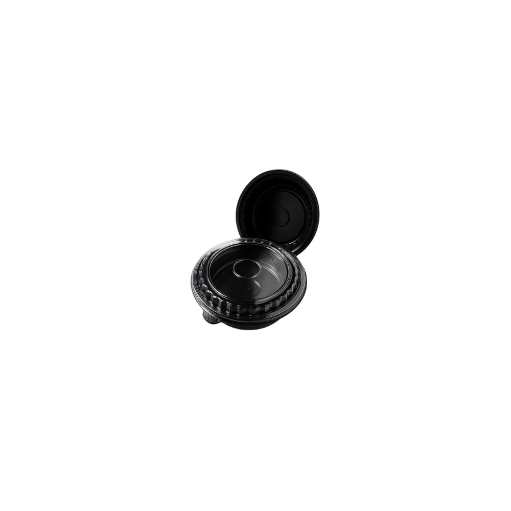 M/W HC-723 OVAL BLACK CONTAINER (10 PCS)