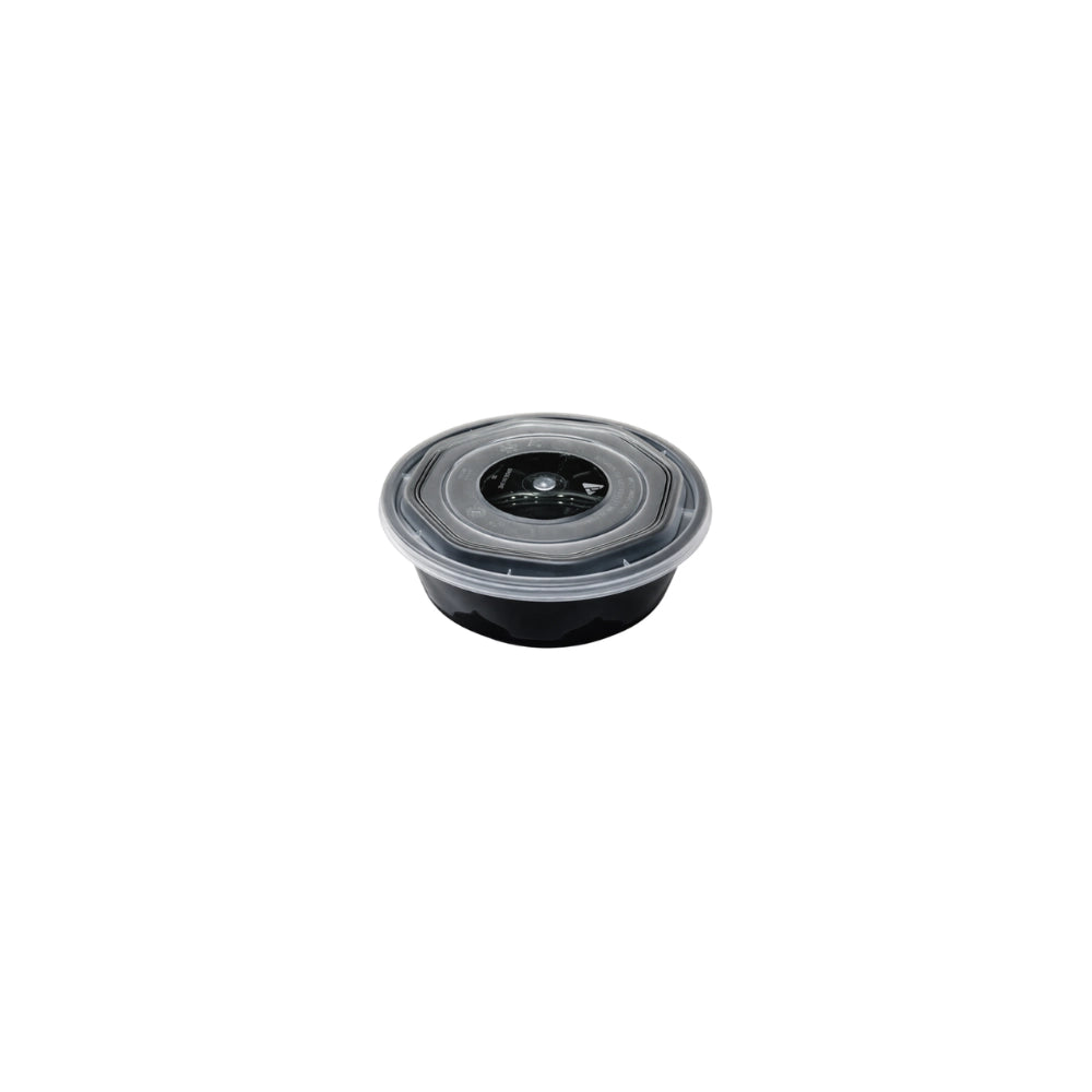 M/W, 250ML BLACK ROUND (10 PCS)