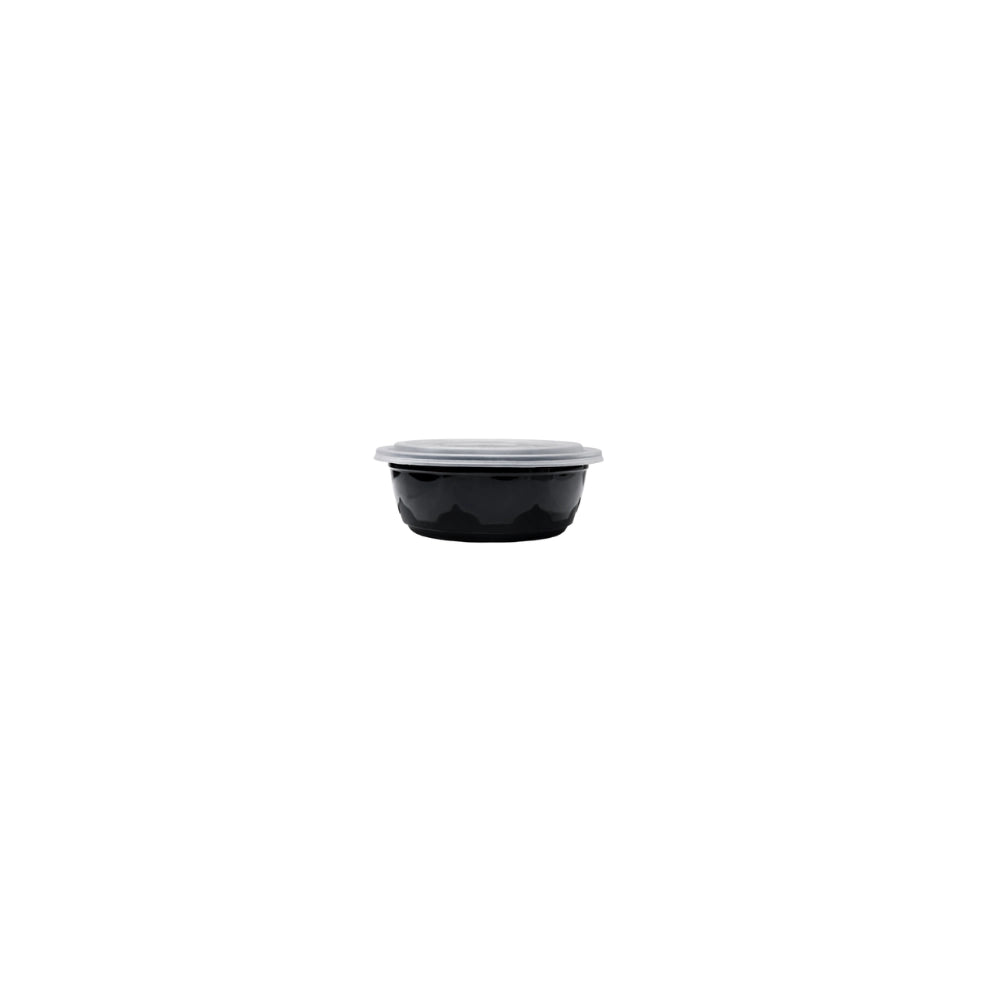 M/W, 250ML BLACK ROUND (10 PCS)