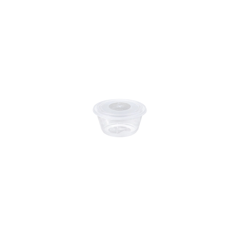 M/W, 250 ML, ROUND, CLEAR W LID (1*10 PCS)