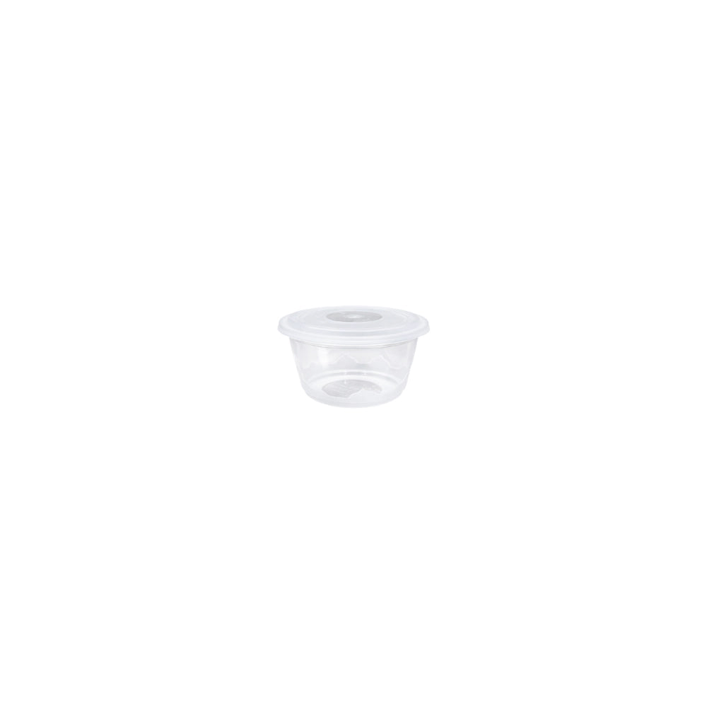 M/W, 250 ML, ROUND, CLEAR W LID (1*10 PCS)