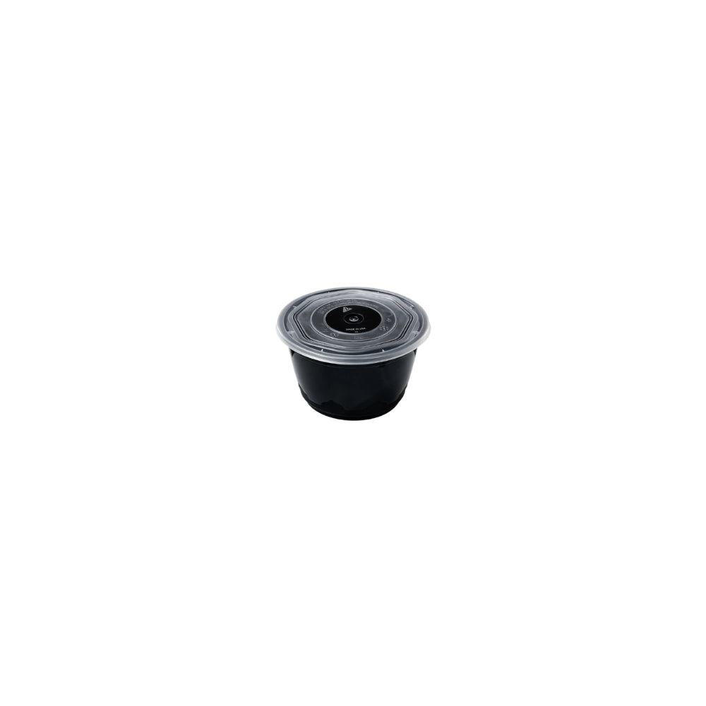 M/W, 450ML BLACK ROUND (10 PCS)