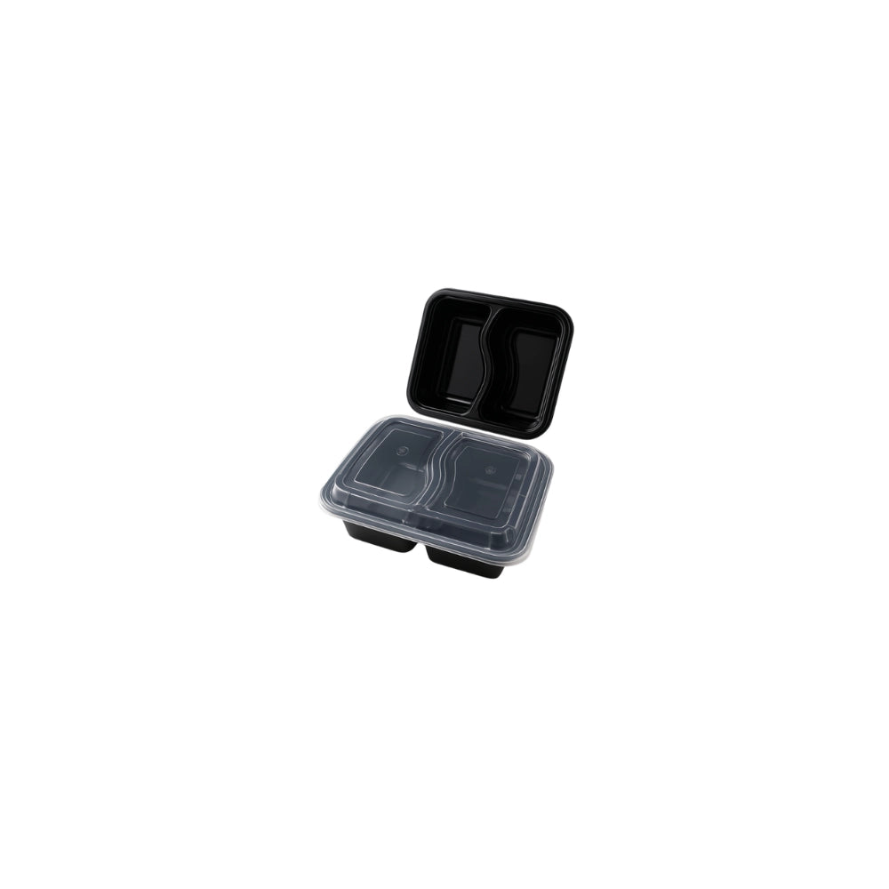 M/W, BLACK BASE, RE-32,2 COMPARTMENT (10 PCS)