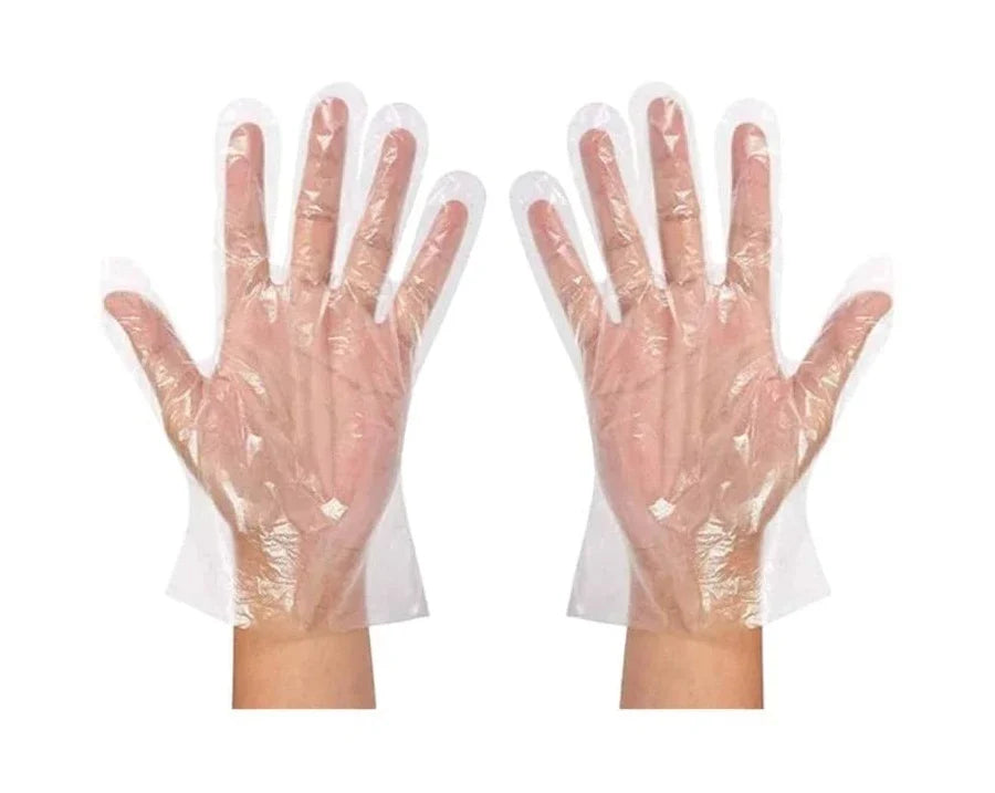 GLOVES, LD PLASTIC (100 PCS)