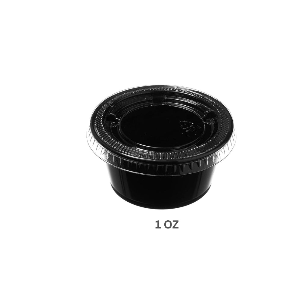 SAUCE CUP, WITH LID (100 PCS)