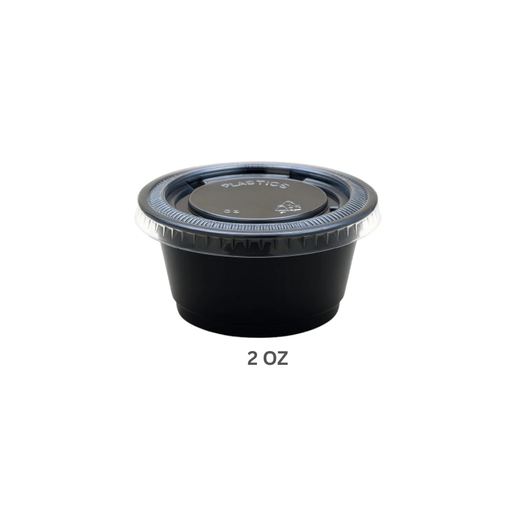 SAUCE CUP, WITH LID (100 PCS)