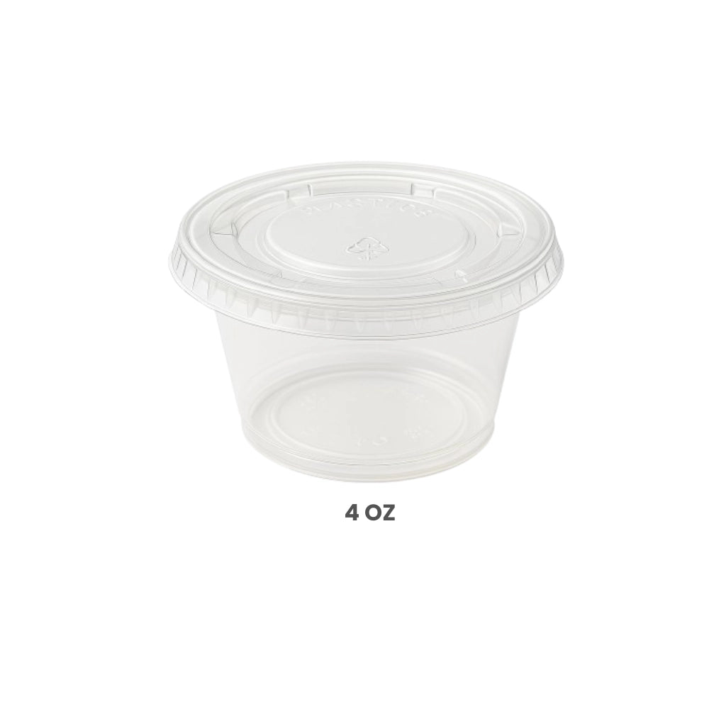 SAUCE CUP, WITH LID (100 PCS)