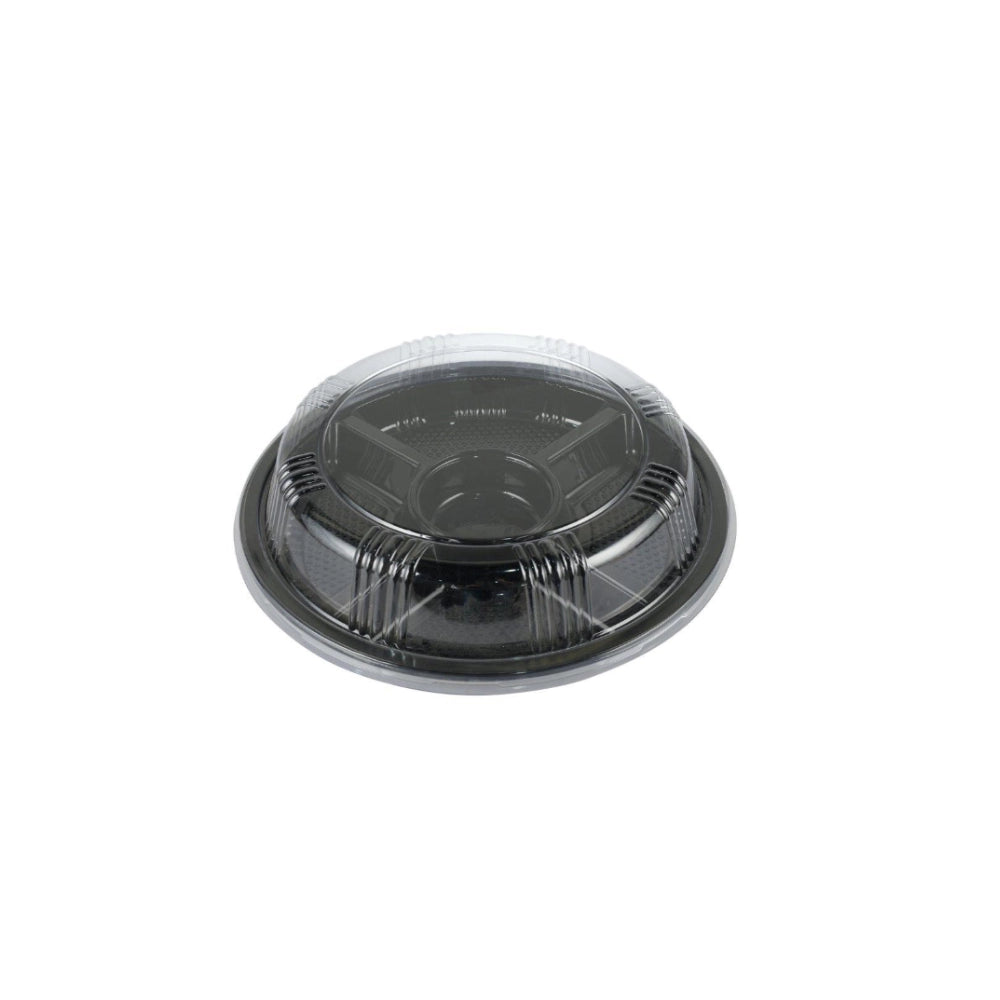 NUTS TRAY, BLACK BASE, 5 COMP (5 PCS)